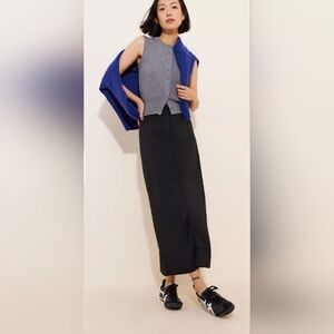 Maeve The Colette Linen Blend Maxi Skirt